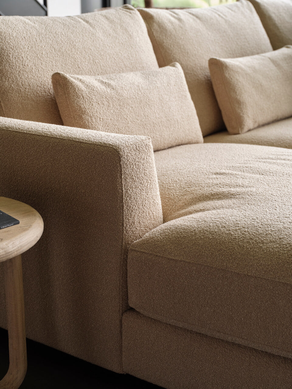 Elba Fabric Chaise Lounge Sofa - Made to Order