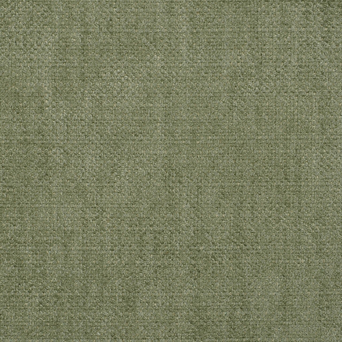 A close-up texture shot of a woven fabric in a muted sage green color.