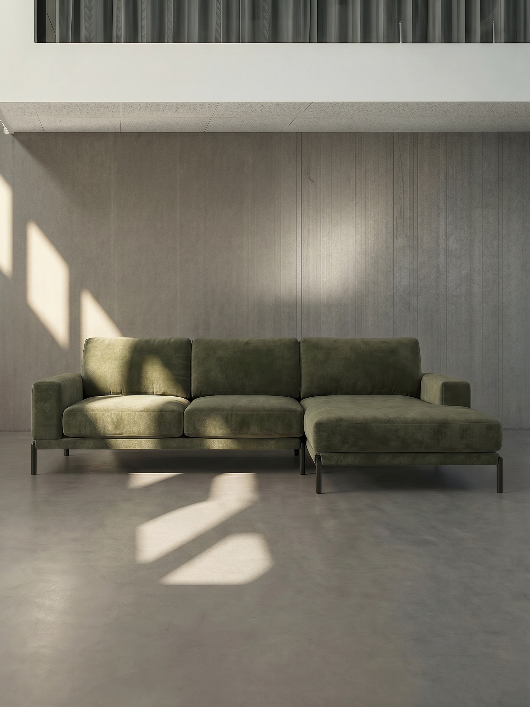 Oslo Fabric Chaise Lounge Sofa