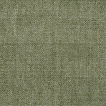 A close-up texture shot of a woven fabric in a muted sage green color.