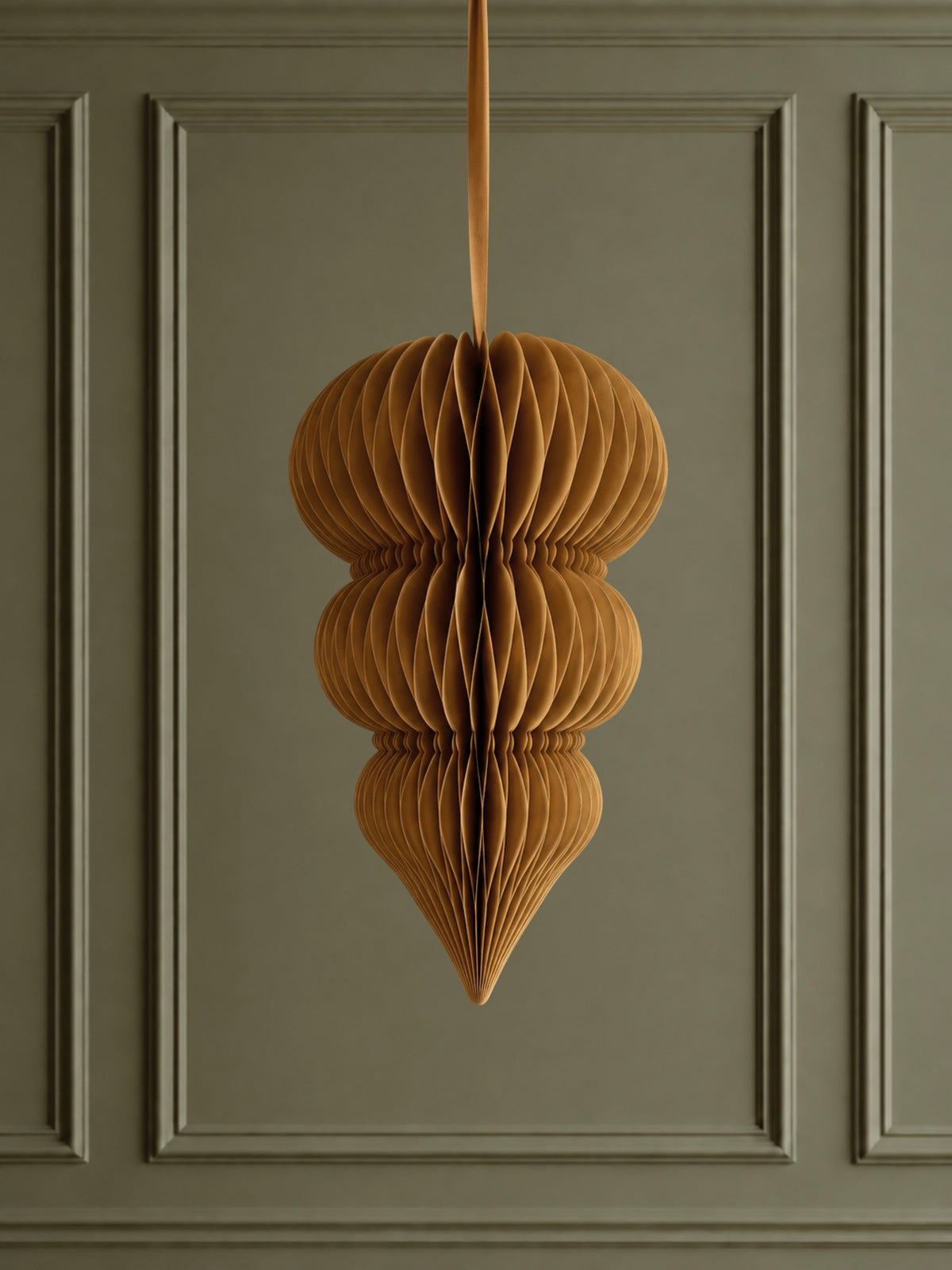 Gold Paper Finial Decoration - Large