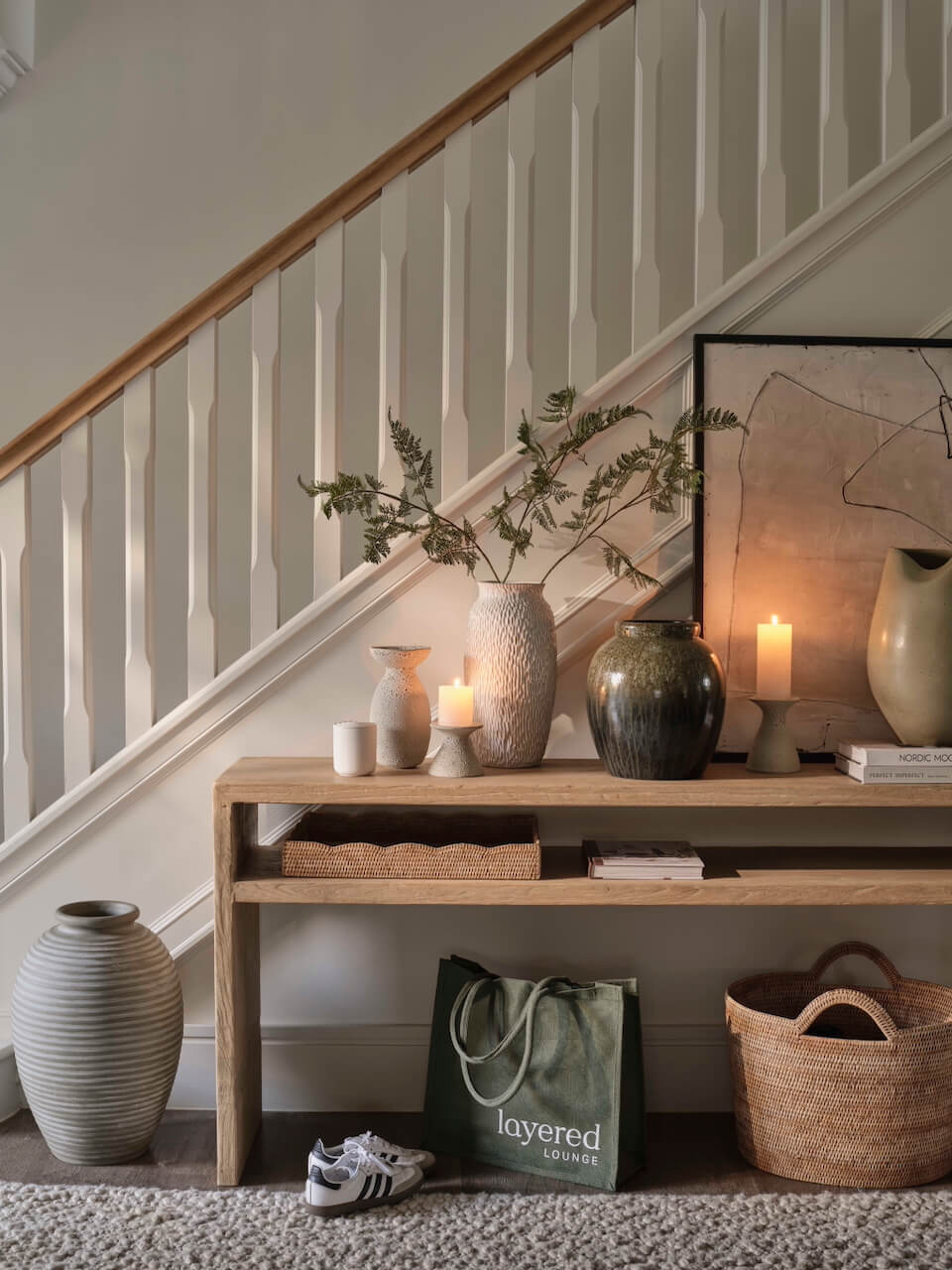 Marmo Ribbed Vase