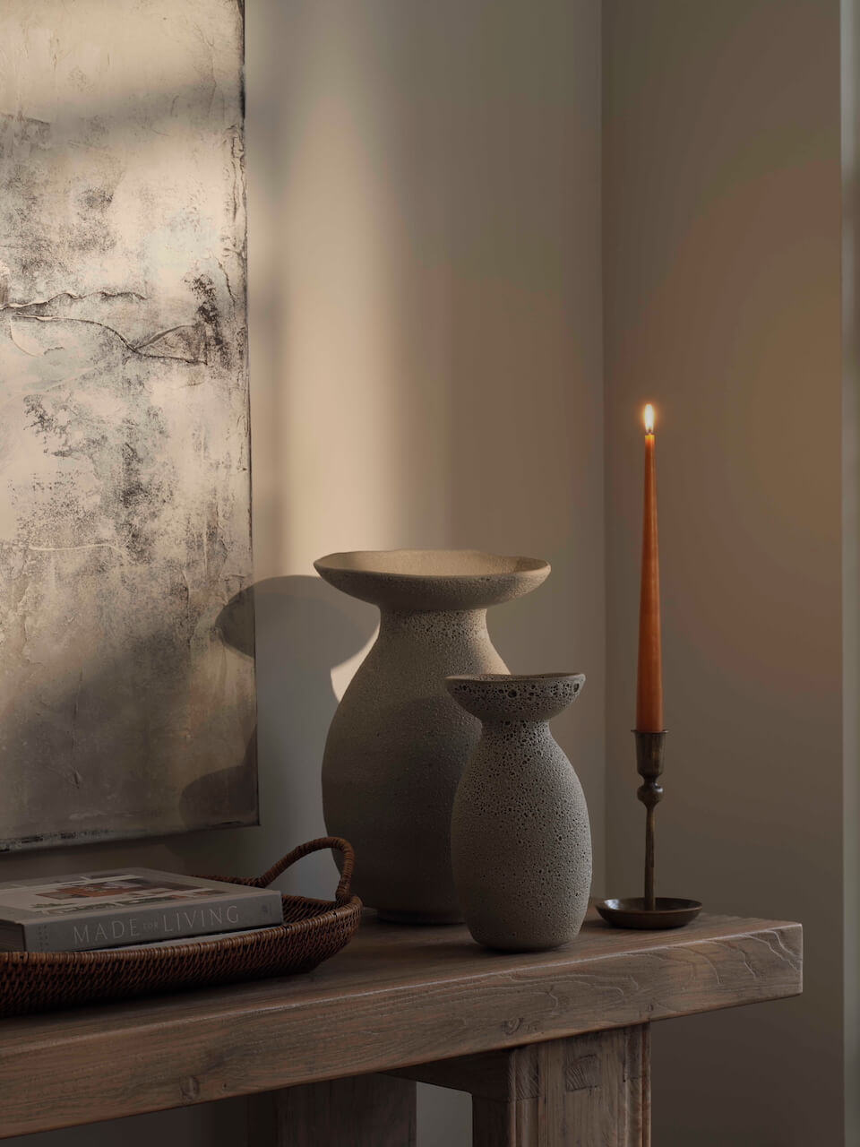 Silves Grey Vase