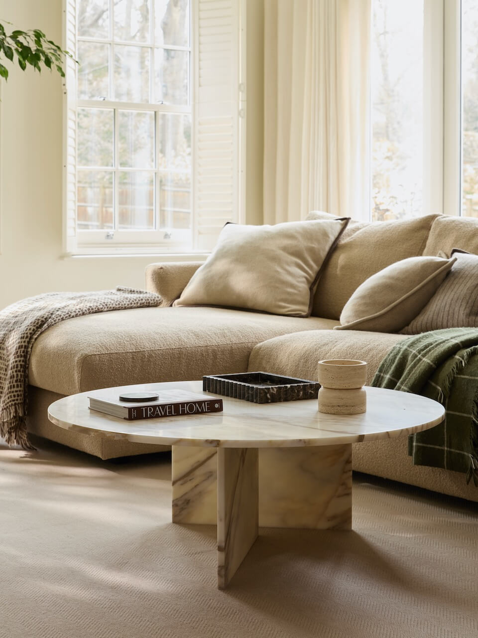 Melrose Calacatta Gold Marble Coffee Table