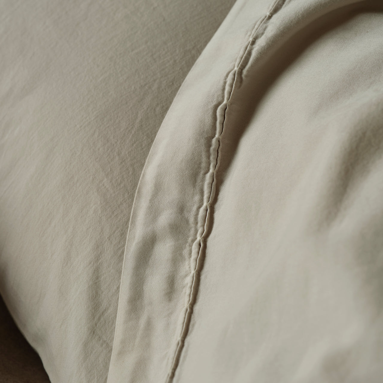 Porto Putty Cotton Fitted Sheet