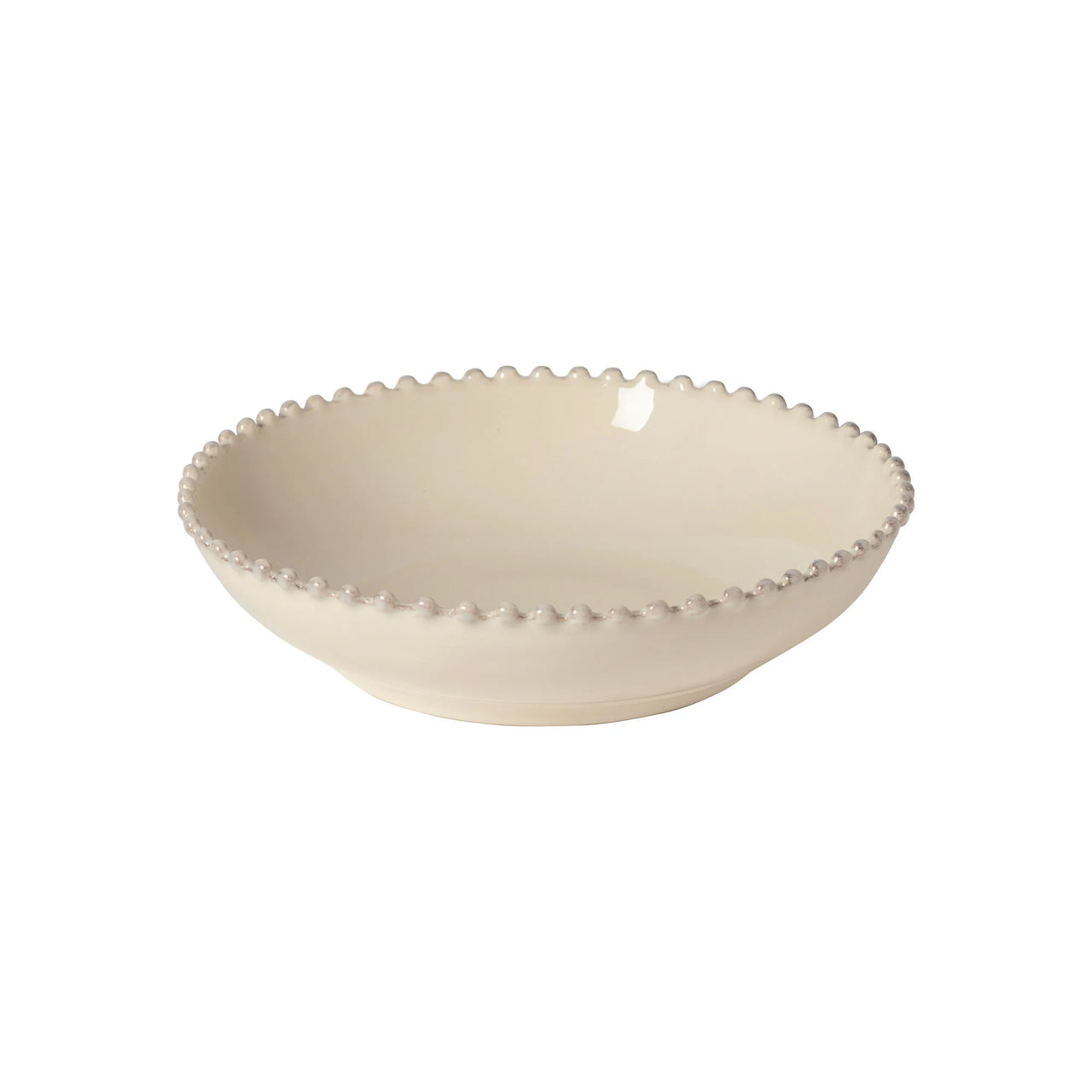Pearl Cream Stoneware Pasta Bowl