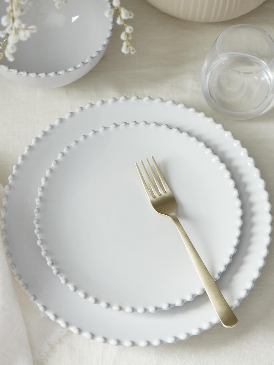 Pearl Stoneware Salad Plate