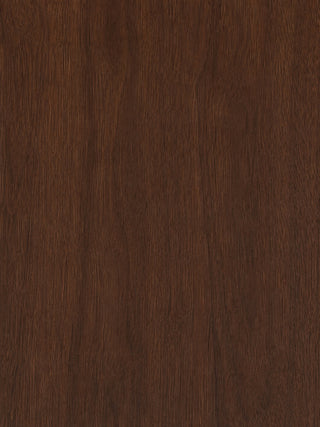 A close-up of a dark brown wood grain texture with vertical lines and natural tonal variation.