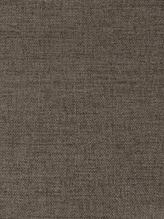 A close-up texture shot of a woven fabric in a dark taupe-brown color, showing the detailed weave pattern.