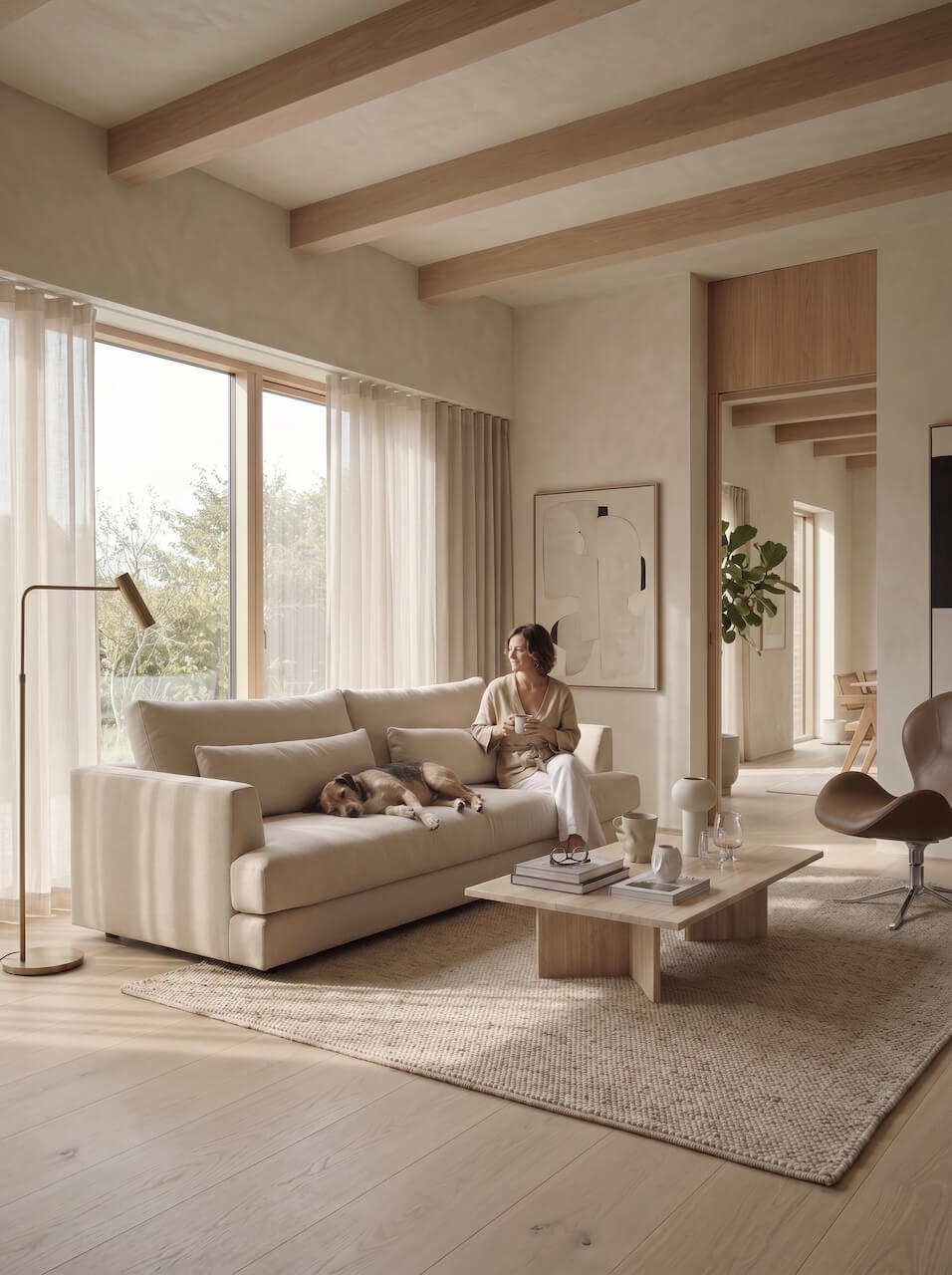 Elba 4 Seater Fabric Sofa