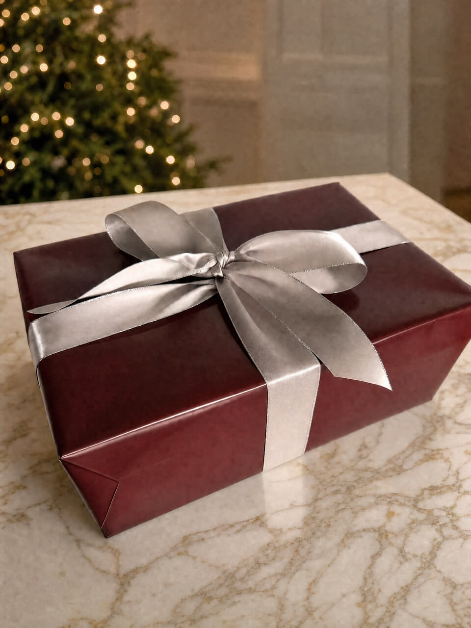 10m Burgundy Wrapping Paper