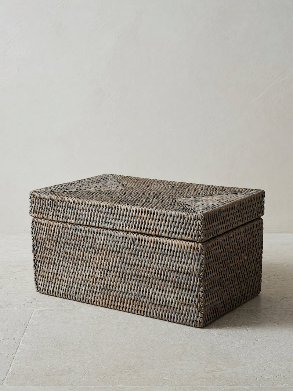 Cullen Rattan Storage Box - Grey