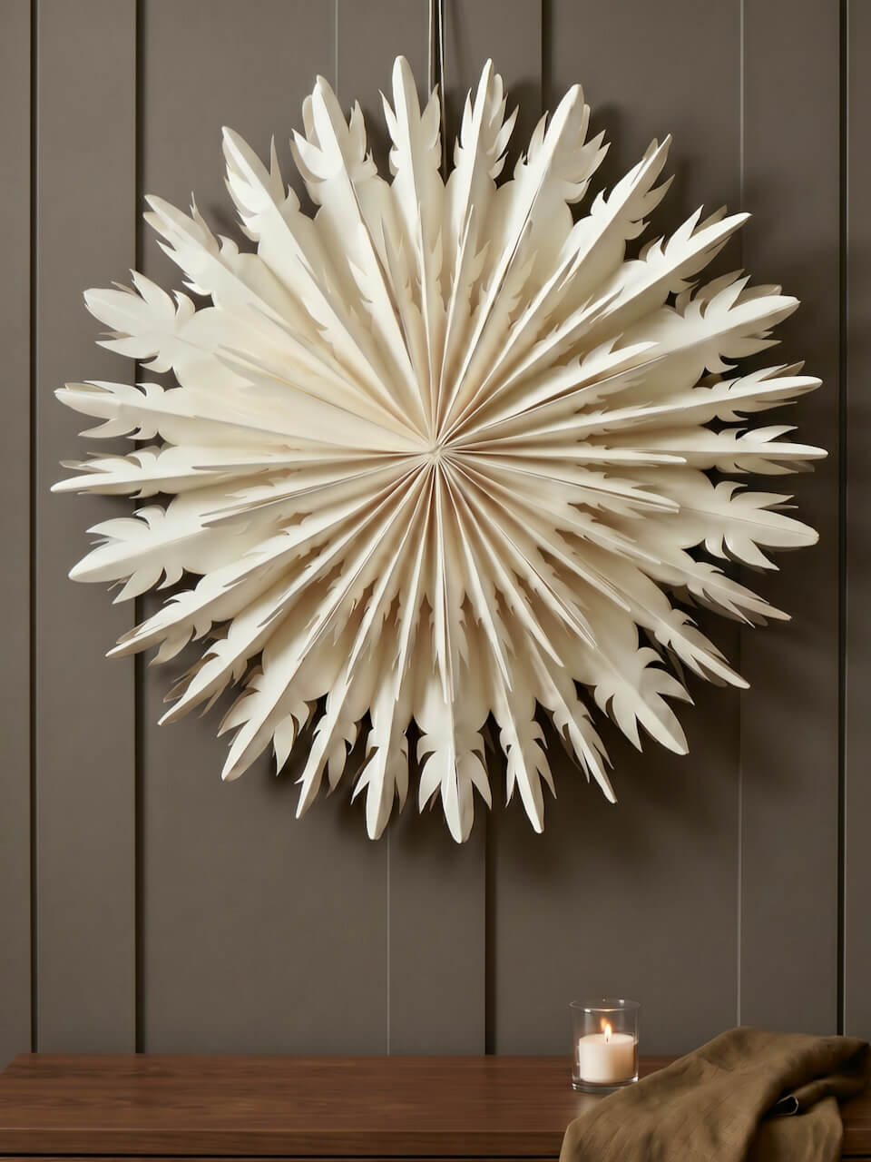 Antique White Paper Snowburst